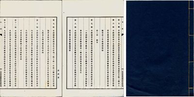 民國(guó)三十一年（1942年）天津裕泰銀號(hào)股份有限公司章程1冊(cè)，厚22頁(yè)，內(nèi)分總則、股本、業(yè)務(wù)、董事會(huì)及監(jiān)察人、股東會(huì)、會(huì)計(jì)決算及盈余分配、附則等七章38條，及發(fā)起人名錄、創(chuàng)立會(huì)決議錄、檢查人調(diào)查報(bào)告書(shū)等，內(nèi)容十分詳盡，對(duì)研究民國(guó)時(shí)期銀號(hào)之股份制度不失為重要之歷史實(shí)證，保存甚佳，敬請(qǐng)預(yù)覽