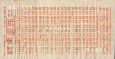 民國廿六年（1937年）香港大新有限公司“第拾六屆選舉董事合格被選股友芳名錄”一張，內列詳細名單及第15屆董事芳名，頗具研究價值；香港藏家出品，八成新