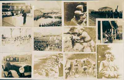 1932年“上海事變寫真”歷史老照片共12張，內含十九路軍蔡廷鍇將軍像、作戰情景、挖掘戰壕、簽署停戰、日軍祭拜等，此為“一二八淞滬抗戰”之珍貴影像，源于日本回流，保存甚佳，敬請預覽
