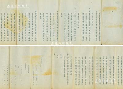 光緒九年（1883年）正紅旗滿洲都統總管內務府大臣協辦大學士刑部尚書文煜等聯名“奏折”一件，奏為“補放世管佐領塔思哈（受“巴圖魯”封號）出缺”，并詳述緣起等情；此乃清代世職承襲八旗制度之歷史實證，佐領亦為八旗之基層單位，屬軍政合一之組織；全摺內容豐富，文字俊秀，值得細覽和研究；保存甚佳，敬請預覽