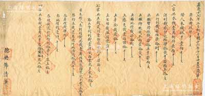 嘉慶十七年正月初一日（1812年）直隸泊鎮“德興號記”總清單一份，內中開列原本、借本、得利、暫借、應支等各種賬目明細，屬年終結算之清單；此種“嘉慶”年號者清單，存世頗為罕見，保存較佳，敬請預覽