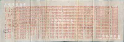 民國(guó)卅八年（1949年）香港大新有限公司“第二十屆董事候選人芳名錄”1份，尺寸790×267mm，內(nèi)中收錄有上千位董事候選人名錄，及現(xiàn)任董事會(huì)各成員姓名等，可適用于老股票之輔助展覽和館藏，保存甚佳，敬請(qǐng)預(yù)覽