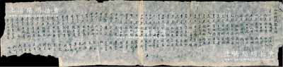 清代“山西鄉(xiāng)試題名錄”手抄長(zhǎng)卷1份，其上詳列56名中舉考生之名次、姓名、籍貫等情，保存尚可，敬請(qǐng)預(yù)覽