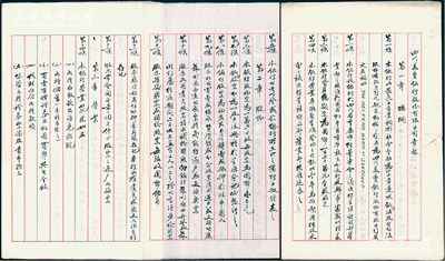 民國時期（1936年）《四川美豐銀行股份有限公司章程》1冊，通本墨字書寫，其資本總額為國幣120萬元，分為12000股，內中詳列總綱、股份、營業、組織、會議、會計、附則共7章35條，并開列曾禹欽、周見三、康心如、胡汝航、周克明、周云浦、楊夢候七位發起人姓名與住址，內容詳實，極富史料研究價值；該行原屬中美合資銀行，至1927年美方全部退股后，成為純粹華商銀行，1936年經財政部注