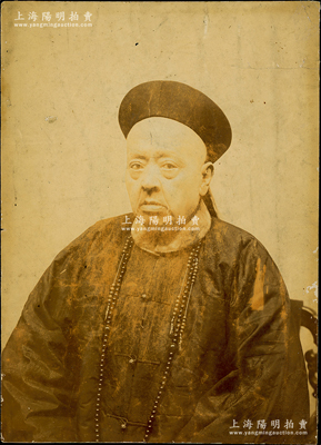 清代京師大學堂譯學館洋教習歷史老照片1張，蛋白照，尺寸141×195mm，保存較佳，敬請預覽