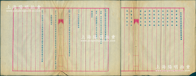 民國二十二年（1933年）“梁士詒先生獎助學術委員會成立會議事錄”1份，事為在上海呂班路138號葉宅（即葉恭綽）公訂本會章程及第一次招考補助生章程等情；另附“梁士詒先生獎助學術委員會委員名單”1份，內中包括蔡孑民（元培）、黃任之（炎培）、王云五、張伯苓、鐘榮光等11位名人；是年4月9日梁士詒病逝，按其遺囑特成立獎助學術委員會，藉以為國家培養人才；保存甚佳，敬請預覽