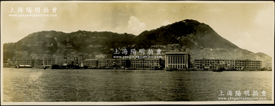 民國時期“香港風景”歷史老照片1張，尺寸282×109mm，圖為老香港之維港舊貌，極富時代記憶，保存甚佳，敬請預覽