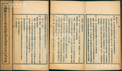 光緒三十四年（1908年）《商辦漢冶萍煤鐵廠礦股分有限公司推廣加股章程》1冊(cè)，厚22頁(yè)，內(nèi)中詳列章程共9章88節(jié)，擬加收推廣本銀圓700萬(wàn)元為二等優(yōu)先股等情；此招股章程由盛宣懷、李維格（漢陽(yáng)鐵廠創(chuàng)始人）擬定，內(nèi)容極其精彩，值得珍視和推重；保存甚佳，敬請(qǐng)預(yù)覽